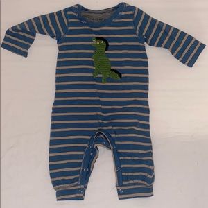 Baby boys long sleeve striped romper